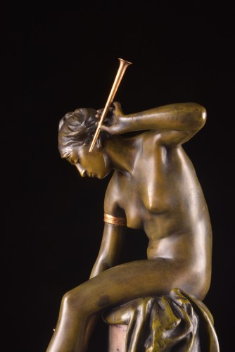 Charmeuse de Panthères Albert-Ernest Carrier-Belleuse (1824–1887) - Sculpture Style Napoléon III