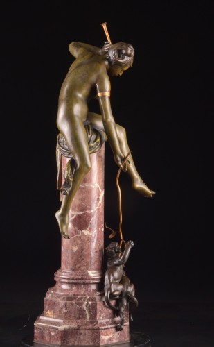XIXe siècle - Charmeuse de Panthères Albert-Ernest Carrier-Belleuse (1824–1887)