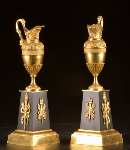 Decorative Objects  - Pair Of Empire Period Gilt Bronze Ornamental Vases, France Circa 1805–1815