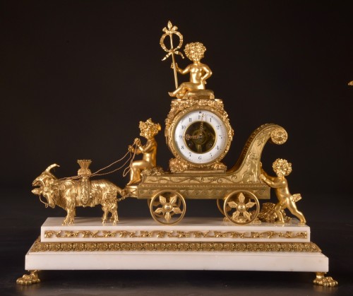 A Set Of Gilt Bronze Clocks, France Late 19th Century - Horology Style Napoléon III