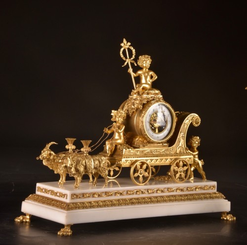Horology  - A Set Of Gilt Bronze Clocks, France Late 19th Century