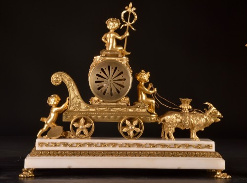 Napoléon III - A Set Of Gilt Bronze Clocks, France Late 19th Century