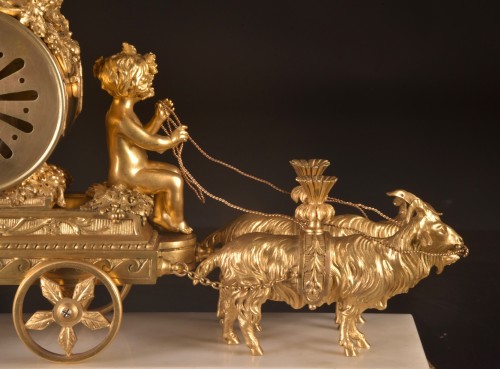 Antiquités - A Set Of Gilt Bronze Clocks, France Late 19th Century