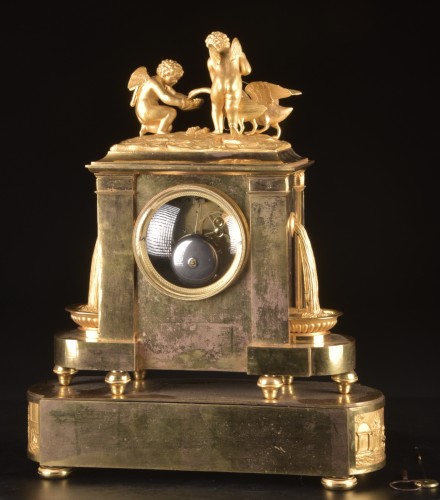 Antiquités - Pendule en bronze doré, Paris, période Empire, par Lepaute