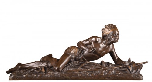 Indien à l’affût - Edouard Drouot (1859–1945), fin XIXe siècle