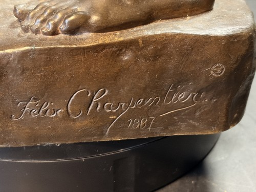  L’Improvisateur par Félix Maurice Charpentier (1858–1924) - Sculpture Style Napoléon III