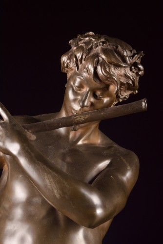 Sculpture Sculpture en Bronze -  L’Improvisateur par Félix Maurice Charpentier (1858–1924)