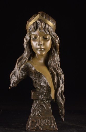 Emmanuel Villanis (1858–1914) — Carmela  - Sculpture Style Art nouveau