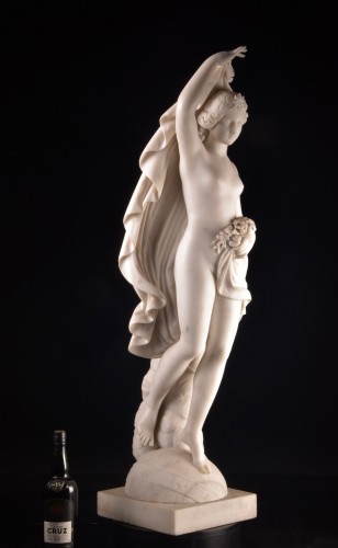 19th century - Night,, signed Caruji / Carrara 1872