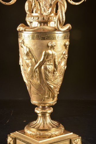 Monumental Napoléon III Eight-light Candelabra, Empire Style  - 