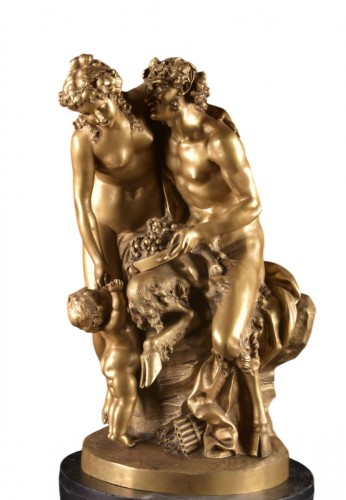 Claude Michel, Known As Clodion (1738–1814) , Satyr, nymphe and putto