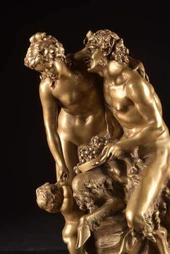 Claude Michel, Known As Clodion (1738–1814) , Satyr, nymphe and putto - Napoléon III