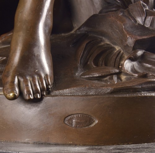 Bather By L. Marchand after Étienne-Maurice Falconet (1716–1791) - Sculpture Style Napoléon III