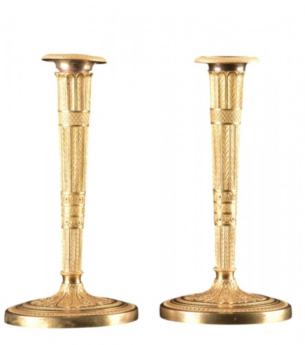Pair Of Ormolu Torches, Empire Period