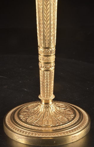 Pair Of Ormolu Torches, Empire Period - Lighting Style Empire