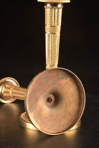 19th century - Pair Of Ormolu Torches, Empire Period