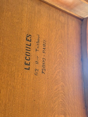 Durand &amp; Fils -  Louis XV style veneered wood and gilt bronze desk - 