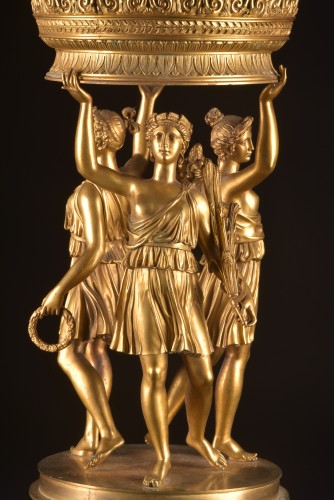 Empire - Centre de table en bronze doré, époque Empire