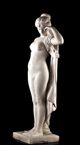 Sculpture Sculpture en Marbre - Phryné, Pierre-Étienne Daniel Campagne (1851–1910)