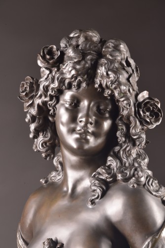 Bacchante Bust signed Denechau  - Sculpture Style Art nouveau