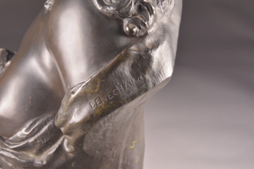 19th century - Bacchante Bust signed Denechau 