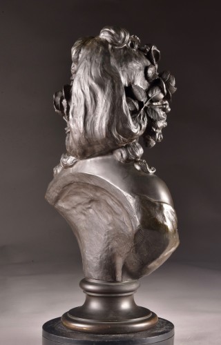 Bacchante Bust signed Denechau  - Art nouveau
