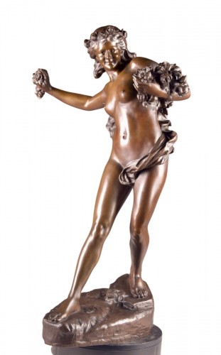 Paul Romain Chevré (1867–1914) — jeune femme aux fleurs