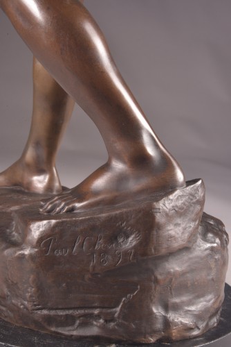 Antiquités - Paul Romain Chevré (1867–1914) — jeune femme aux fleurs