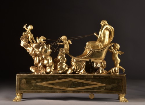Empire mantel clock signed Deverberie et Cie - Horology Style Empire
