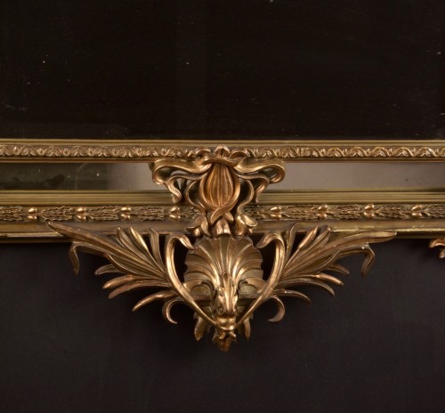 French Giltwood Mirror Circa 1885–1900 - Mirrors, Trumeau Style Art nouveau