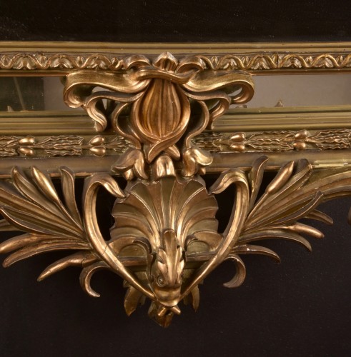 French Giltwood Mirror Circa 1885–1900 - Art nouveau