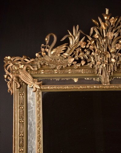 Antiquités - French Giltwood Mirror Circa 1885–1900