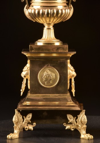 Decorative Objects  - A Pair of French Empire Cassolettes 
