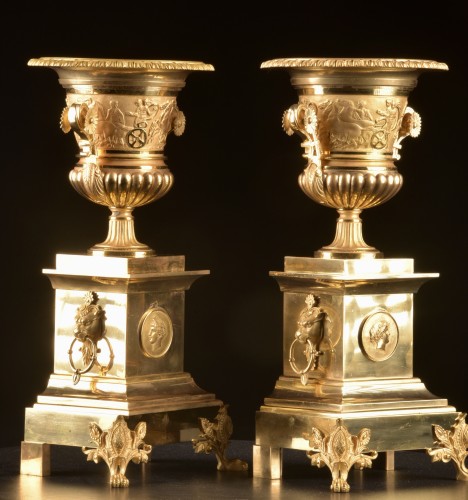 19th century - A Pair of French Empire Cassolettes 