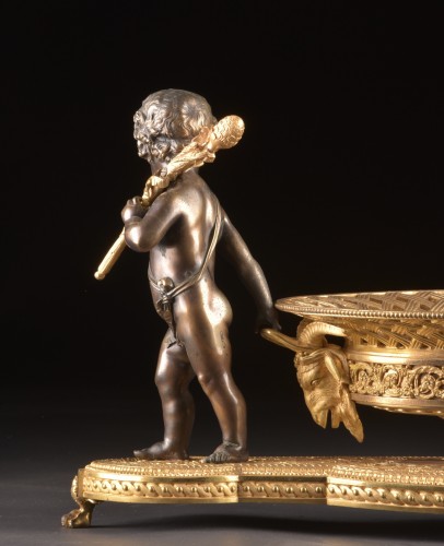 Decorative Objects  - Charles X Gilt and Patinated Bronze Centrepiece