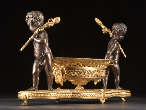 Antiquités - Charles X Gilt and Patinated Bronze Centrepiece