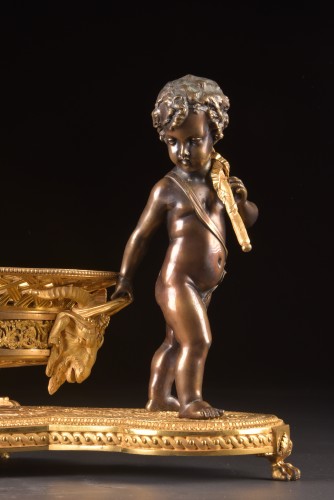 Antiquités - Charles X Gilt and Patinated Bronze Centrepiece