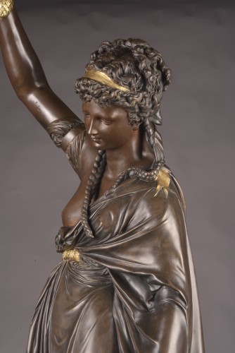 Albert-Ernest Carrier-Belleuse (1824–1887), Figure Porte-Torchère - 