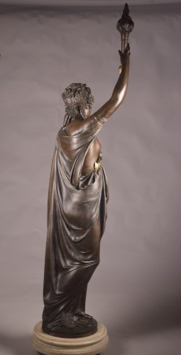 Albert-Ernest Carrier-Belleuse (1824–1887), Figure Porte-Torchère - Art nouveau