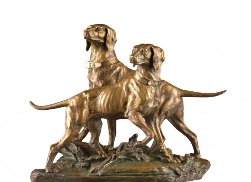 Edouard Drouot (1859–1945) Bronze Animal Group 