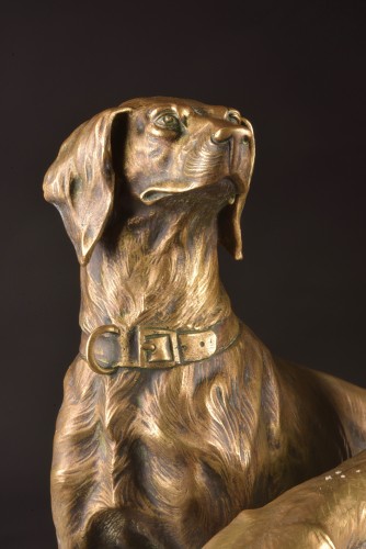 Sculpture  - Edouard Drouot (1859–1945) Bronze Animal Group 