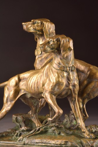 20th century - Edouard Drouot (1859–1945) Bronze Animal Group 