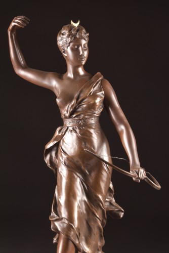 Auguste Levasseur – Diana The Huntress , Circa 1900 - Sculpture Style Art nouveau