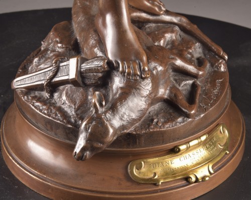 Art nouveau - Auguste Levasseur – Diana The Huntress , Circa 1900
