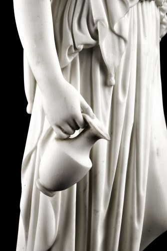 19th century - Hebe In Carrara Marble, After Bertel Thorvaldsen 