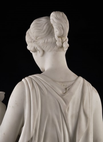 Empire - Hebe In Carrara Marble, After Bertel Thorvaldsen 