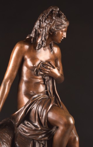 The Nymph Amalthea and Her Goat After Pierre Julien (1731–1804)  - Sculpture Style Art nouveau