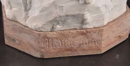 Meditazione by Italian sculptor Attilio Fagioli (1877–1966) - Art nouveau