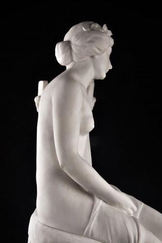 Art nouveau - Meditazione by Italian sculptor Attilio Fagioli (1877–1966)