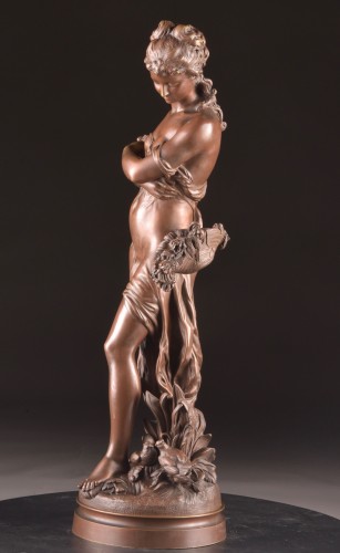 Sculpture Sculpture en Bronze - Hippolyte Moreau (1832–1927) – Figure féminine allégorique